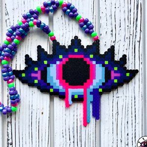 Evil Eye Perler Necklace